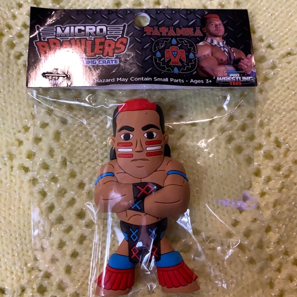 Tatanka (Chris Chavis) Micro Brawlers, Pro Wrestling Crate - Picture 1 of 4